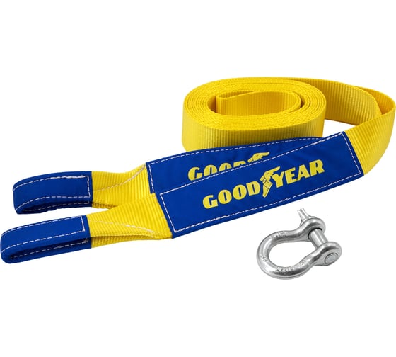 Динамическая стропа Goodyear рывковая, с шаклом, 7 тонн, 6 метров GY004012