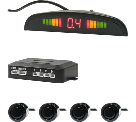 Парктроник SWAT Black 4 датчика, d 18 мм PT-124B