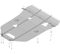 Стальная защита ООО Трио Сервис 2 мм, двигатель, КПП, Audi A8 Quattro MOTODOR 00147