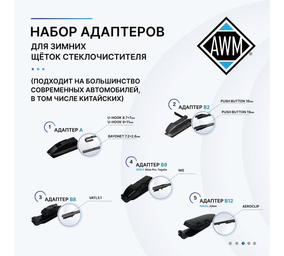 Щетка стеклоочистителя зимняя W 24 R AWM 410000053