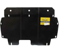 Стальная защита ООО Трио Сервис 2 мм, двигатель, КПП, Skoda Fabia MOTODOR 02306