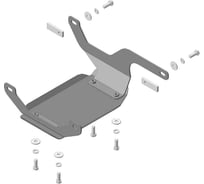 Стальная защита ООО Трио Сервис 2 мм, ЗДф, Subaru Forester с 2019 г.в. MOTODOR 02237