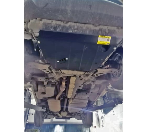 Стальная защита ООО Трио Сервис 2 мм, двигатель, КПП, Toyota Rav 4 MOTODOR 02552