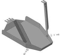 Стальная защита ООО Трио Сервис 2 мм, ЗДф, Havall H6, с 2015 г., F7 с 2019 г. MOTODOR 03122
