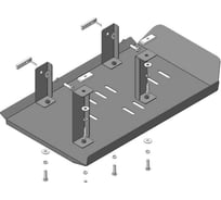 Стальная защита ООО Трио Сервис 2 мм, ТК, Volkswagen Multivan MOTODOR 02741