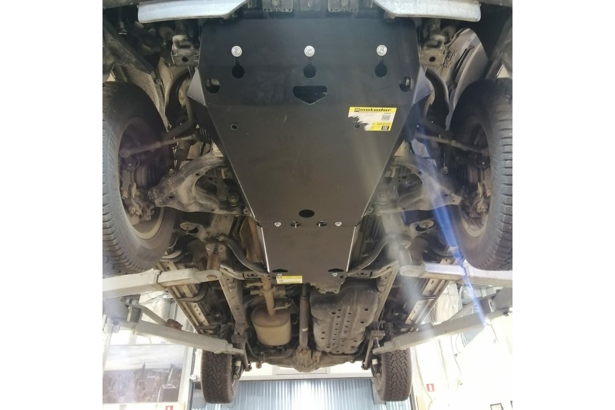 Стальная защита ООО Трио Сервис 3 мм, двигатель, ПДф, КПП, Toyota Land ...