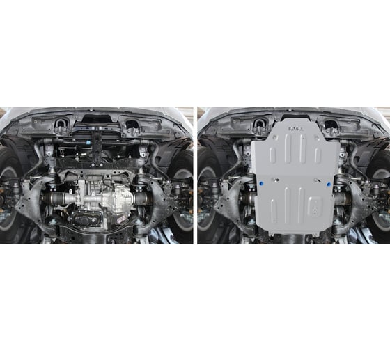 Защита радиатора и картера Rival AL 6mm skid plate for Toyota LC300 2333.9551.1.6