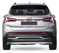 Защита заднего бампера Rival d57 Hyundai Santa Fe (2021- ), комплект крепежа R.2313.003