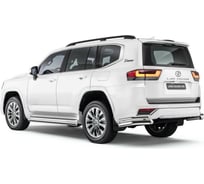 Защита заднего бампера Rival d76+d57, уголки + комплект крепежа R.5727.004