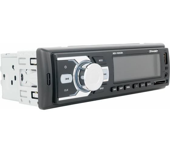 Медиа ресивер SWAT 1 din 4x35 Вт, MP3, USB, SD, 2RCA, красные кнопки MEX-1025UBA