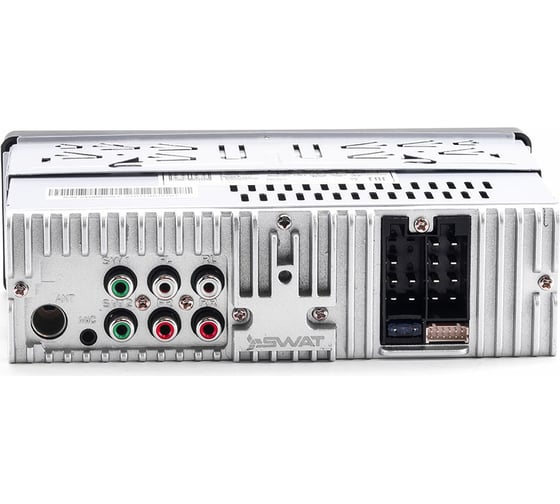 Автомобильный медиа-ресивер SWAT 1 din, 4x50 Вт, MP3, USB, SD, BT мультицветная подсветка WX-2101UB