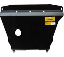 Стальная защита ООО Трио Сервис 2 мм, двигатель, КПП, Fiat Panda MOTODOR 00612