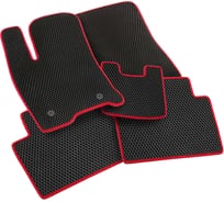 Коврики Vicecar ЕВА для Mitsubishi Pajero II 1990-2000 3 двери правый руль EV31031-красный