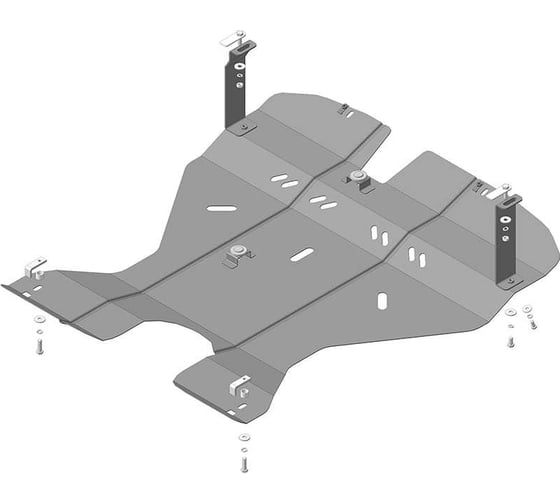 Стальная защита ООО Трио Сервис двигатель, КПП, МФ, ПДф, Mitsubishi Galant 1996-2004 MOTODOR 01336