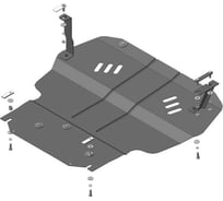 Стальная защита ООО Трио Сервис двигатель, КПП, VW Caddy, V=1.6D/2.0D 2010-2021 MOTODOR 02733