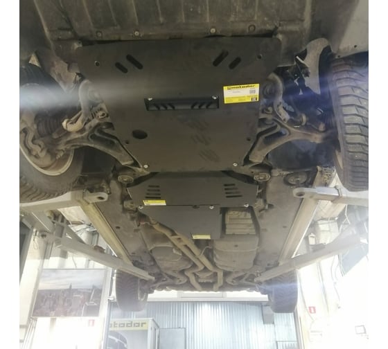 Стальная защита ООО Трио Сервис 3 мм, РК, Volkswagen Touareg MOTODOR 12702