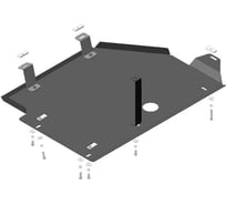 Стальная защита ООО Трио Сервис ПрП, VW Transporter T6 2015- MOTODOR 02743