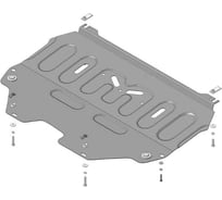 Стальная защита ООО Трио Сервис 2 мм, двигатель, КПП, Peugeot 3008 c 2009 г. MOTODOR 71604
