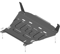 Стальная защита ООО Трио Сервис 2 мм, двигатель, КПП, Ford Fiesta 2008-2019 MOTODOR 70704