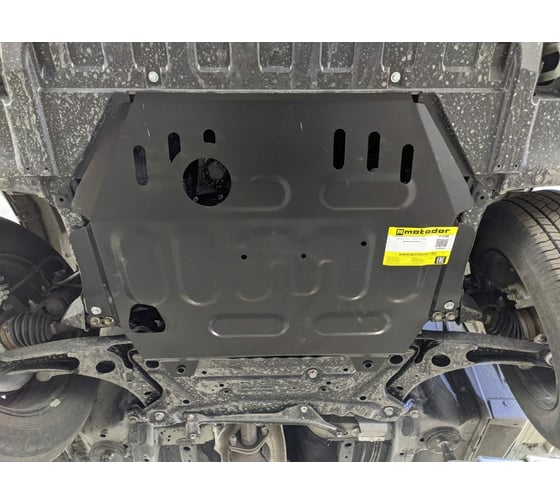 Стальная защита ООО Трио Сервис 2 мм, двигатель, КПП, Mitsubishi Outlander с 2012 г.в. MOTODOR 71338