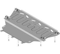 Стальная защита ООО Трио Сервис 2 мм, двигатель, КПП, Ford Kuga 2013-2019 гг. MOTODOR 70706