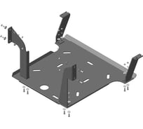 Стальная защита ООО Трио Сервис 6 мм, радиатор, двигатель, MAN TGL MOTODOR 24819