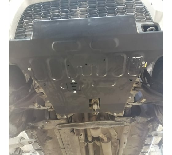 Стальная защита ООО Трио Сервис 2 мм, ПБ, двигатель, КПП, Renault Duster 2015-2020 MOTODOR 71701