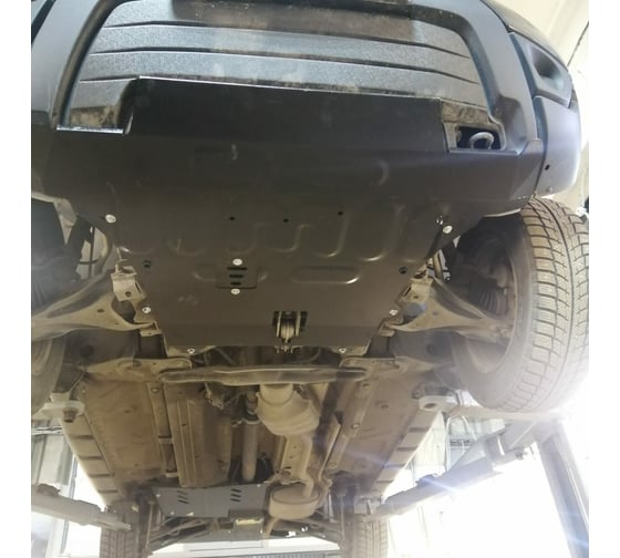 Стальная защита ООО Трио Сервис 2 мм, ПБ, двигатель, КПП, Renault Duster 2015-2020 MOTODOR 71701