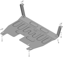 Стальная защита ООО Трио Сервис двигатель, КПП, Hyundai Santa Fe 2012 MOTODOR 70907