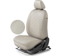 Авточехлы Rival Hyundai Creta, 40/60, 2016-2021, экокожа, ромб, бежевый SC.2302.2B