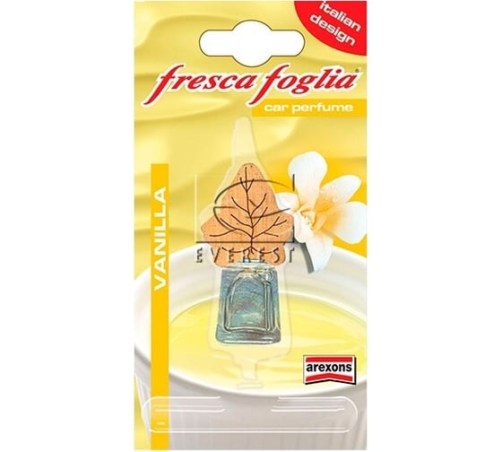 Автопарфюм AREXONS Fresca Foglia VANILLA  во флаконе с крышкой из африканского айуса 7191 1