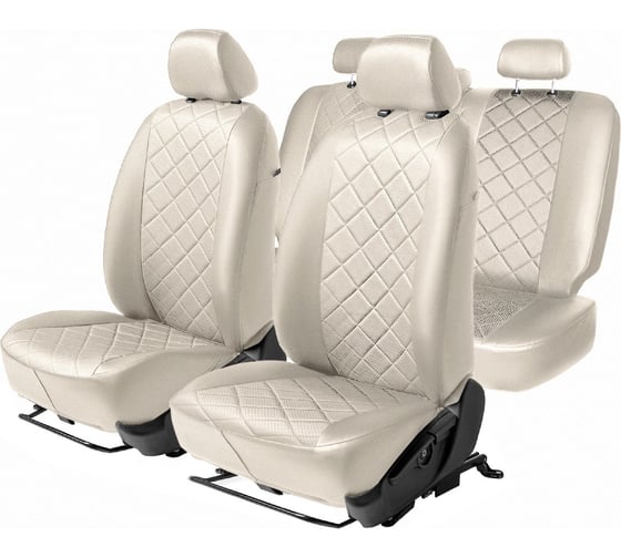 Авточехлы Rival Hyundai Solaris II 40/60 2017, Kia Rio 40/60 2017 SC.2303.2B