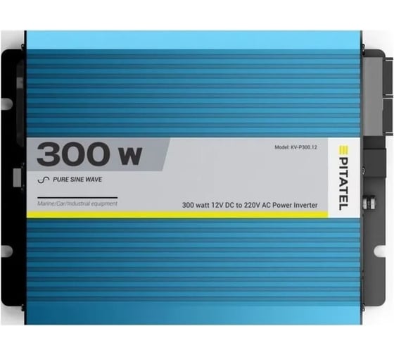 Инвертор Pitatel 12В/220В, чистый синус, 300W KV-P300U.12