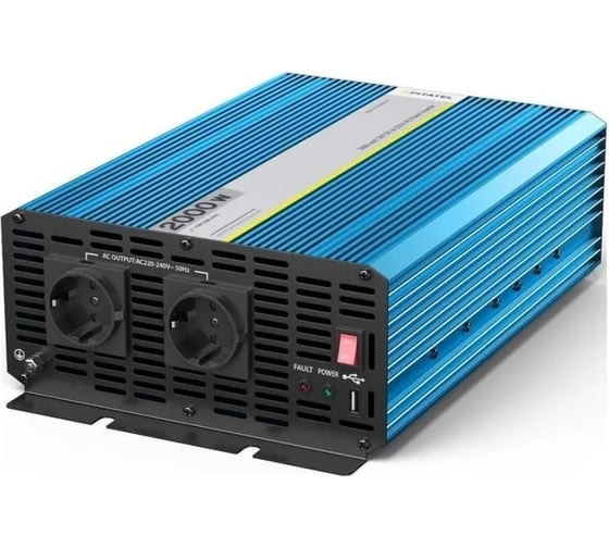 Инвертор Pitatel 24В/220В, чистый синус, 2000W KV-P2000RU.24