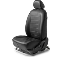 Авточехлы Rival Skoda Octavia A8, с задним подлокотником, 40/60, 2020, экокожа, строчка SC.5110.1