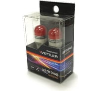 Светодиодная лампа VETTLER 12/24 V T20 7440-6 3030 SMD T20122430306Red