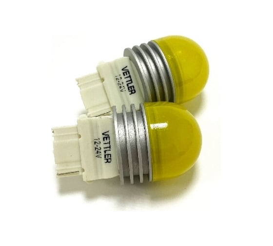 Светодиодная лампа VETTLER 12/24V 3156-6 3030 W2.5x16d SMD, 2 шт. 3156122430306Yellow 1