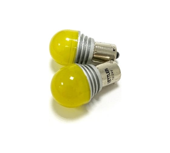 Светодиодная лампа VETTLER 12/24 V S25-6 3030 SMD, 2 шт. S251224303060Yellow