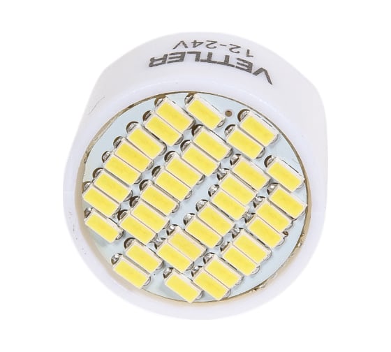 Светодиодная лампа VETTLER 12/24 V T20/5 7443-36 3014 SMD T2051224301436White