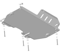 Стальная защита ООО Трио Сервис Д, КПП Nissan Murano V=3,5 2004-2008 MOTODOR 01455