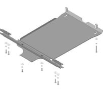 Стальная защита ООО Трио Сервис двигатель, КПП, Chevrolet Niva 2002-2020, Lada Niva Travel 2021- MOTODOR 13006