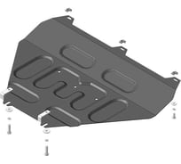 Стальная защита ООО Трио Сервис 2 мм, двигатель, Audi Q5 quattro V=2.0TFSI 2017 MOTODOR 70103