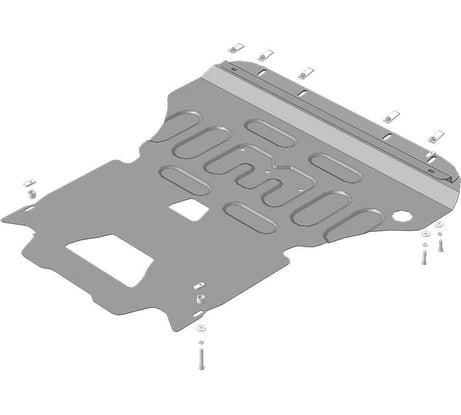 Стальная защита ООО Трио Сервис 2 мм, двигатель, КПП, Audi Q5 MOTODOR 70101