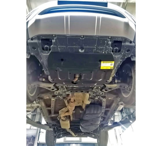 Стальная защита ООО Трио Сервис 2 мм, двигатель, КПП, Geely Atlas MOTODOR 74202