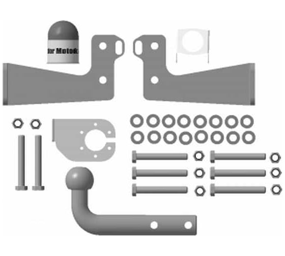 Фаркоп Nissan Pathfinder 2005-2014 г.в, оцинк. шар ООО Трио Сервис MOTODOR 91407-A