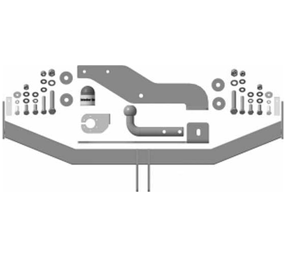 Фаркоп Lifan Myway 2017-2021 ООО Трио Сервис MOTODOR 94701-A