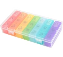 Таблетница-органайзер для лекарств и витаминов DASWERK 7 дней/3 приема BOX 630848