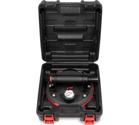 Присоска вакуумная DLT с поршнем и манометром в кейсе 8" 0951 P611