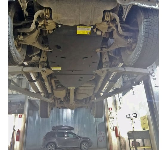 Стальная защита ООО Трио Сервис 3 мм для Nissan Navara 2005 MOTODOR 11409