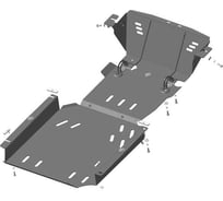 Стальная защита ООО Трио Сервис для ВАЗ 2121, 21213, 21214, Lada 4x4, Niva Legend MOTODOR 12102